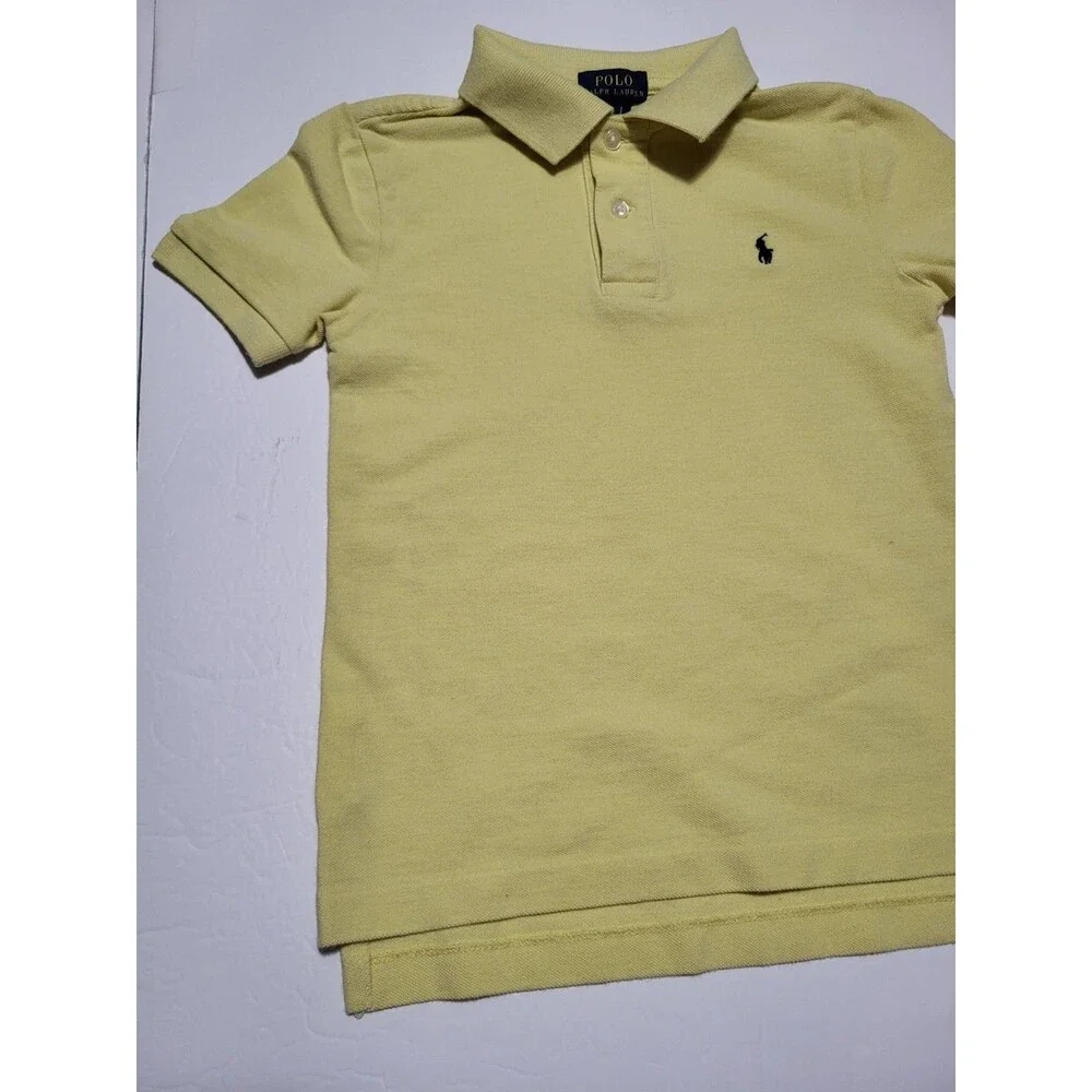 (#L3) Polo By Ralph Lauren Short Sleeve Size Kid's 6 Yellow